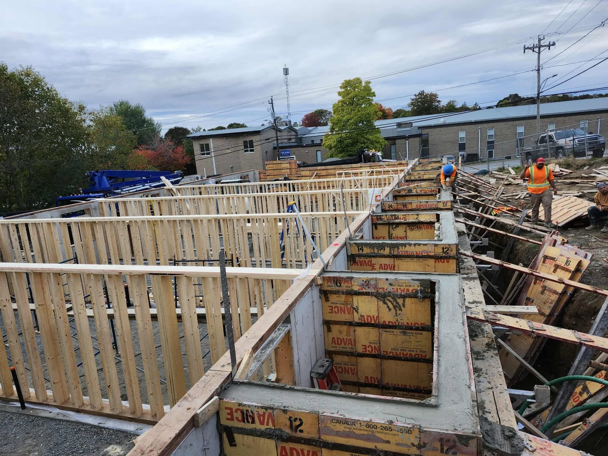 Twelve-foot walls for employee housing at St. Andrews
